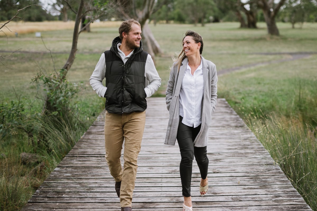 Enaged couple in Dunkeld, Victoria