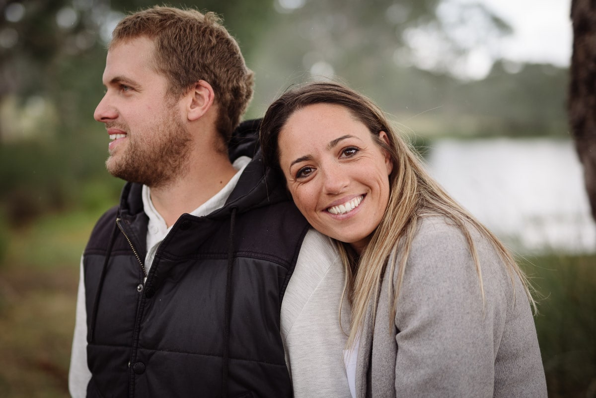 Woman with her boyfriend