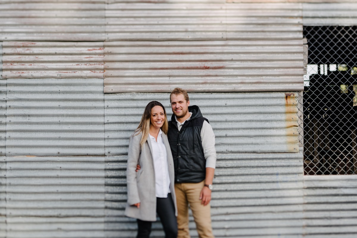 Smiling couple in Victoria