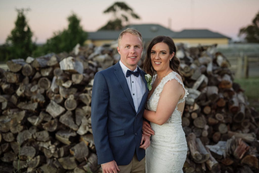 Narmbool estate wedding sunset