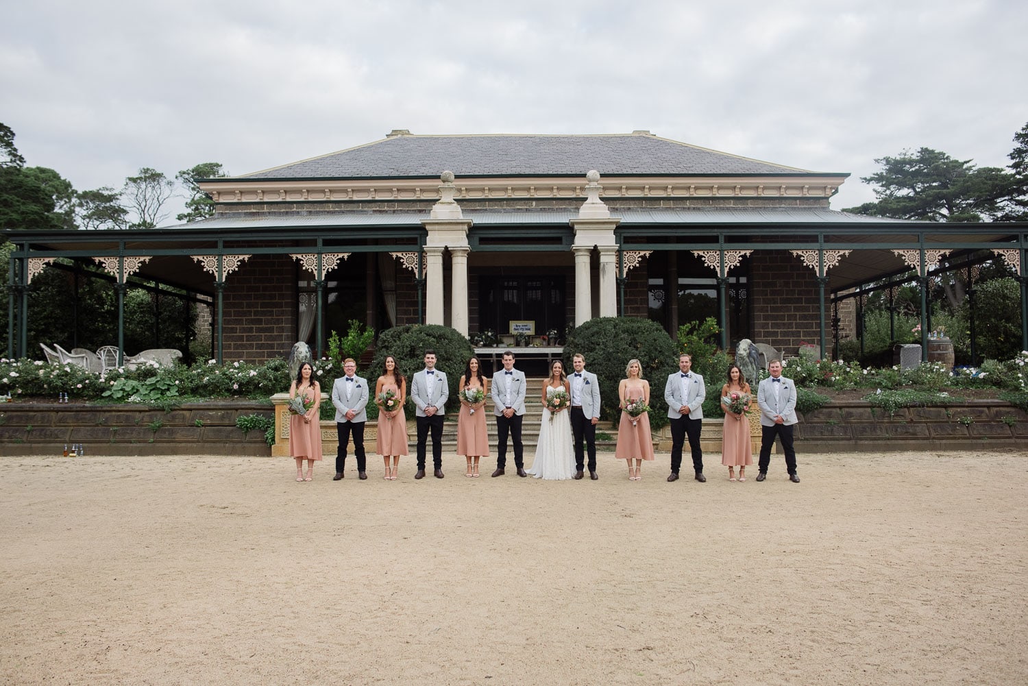 Wedding party at Chatsworth House Victoria