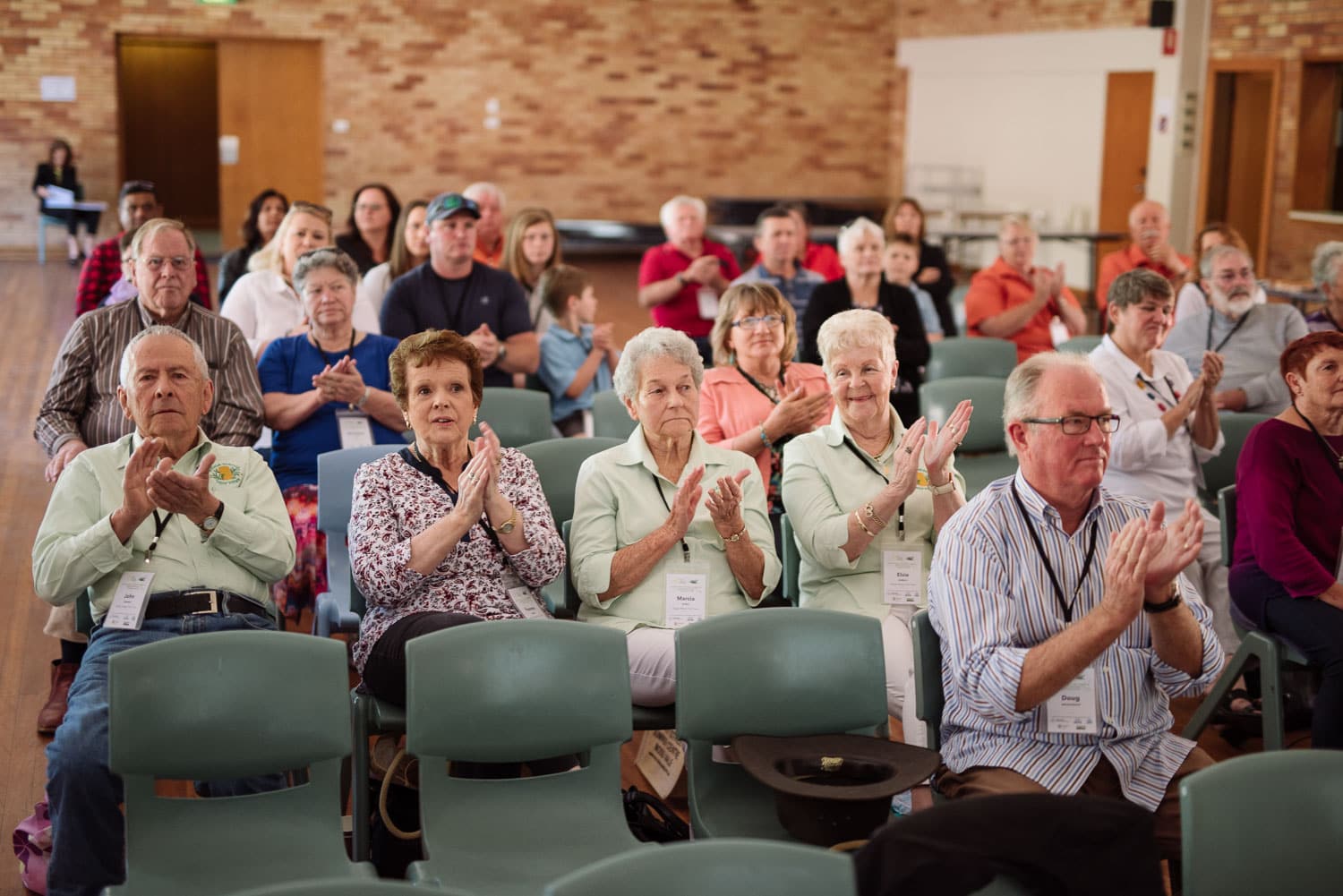 Awards audience clapping