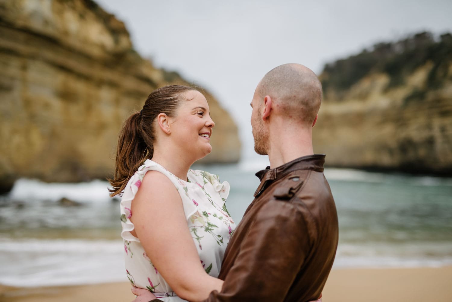 Loved up couple photo