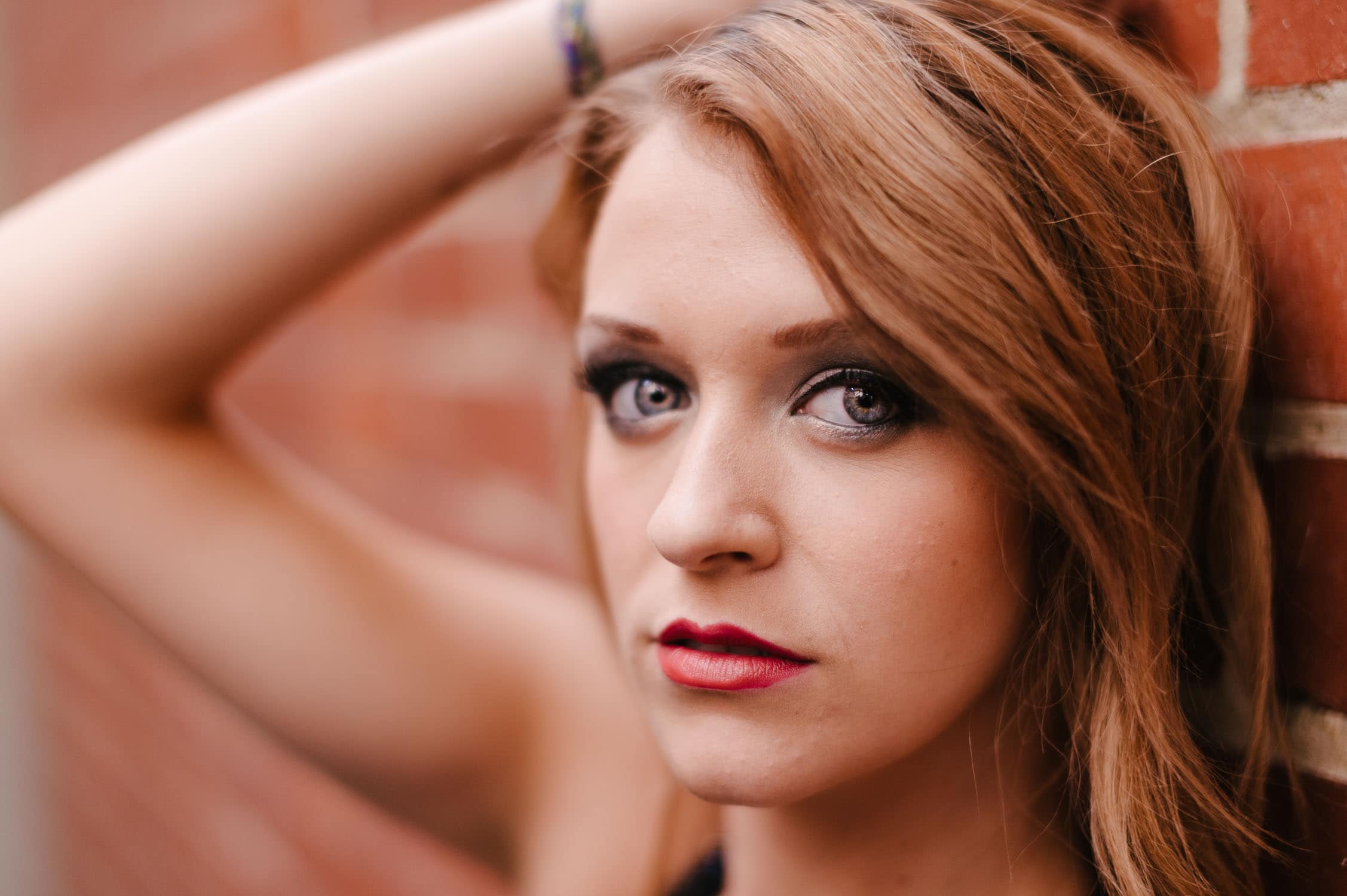 Portrait photography in Melbourne with red headed model