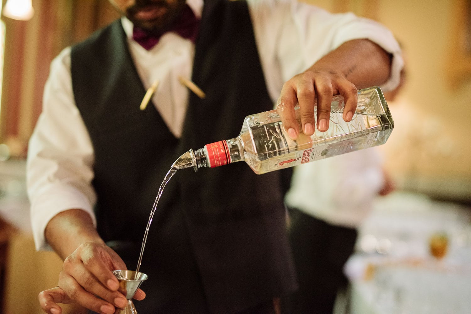 Beefeater Gin being poured