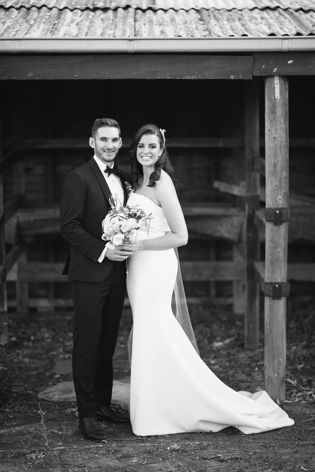 Bride and groom portraits in Victorian countryside