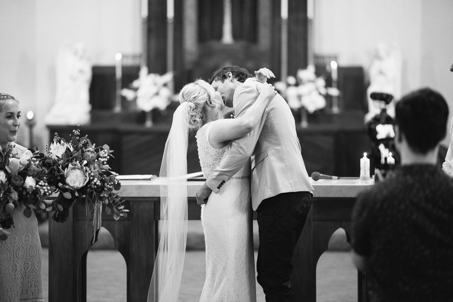 First kiss at St Brendan's church