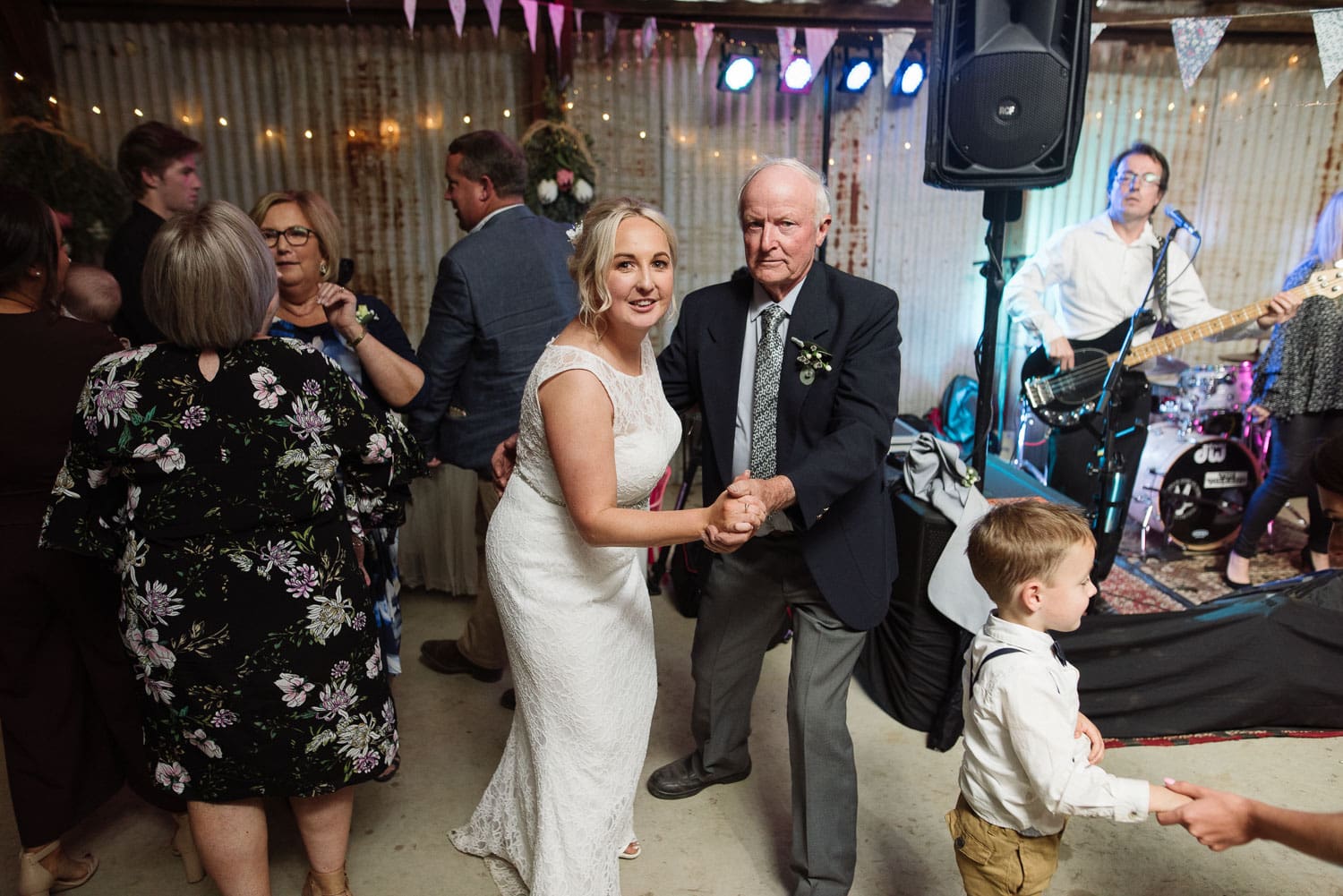 Bride dancing with her father in Ondit