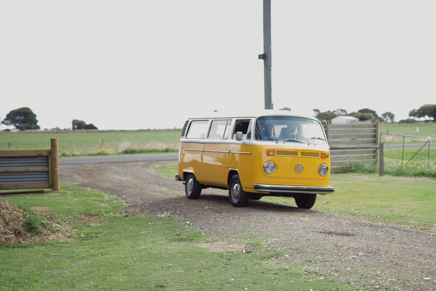 Combi van used as wedding car