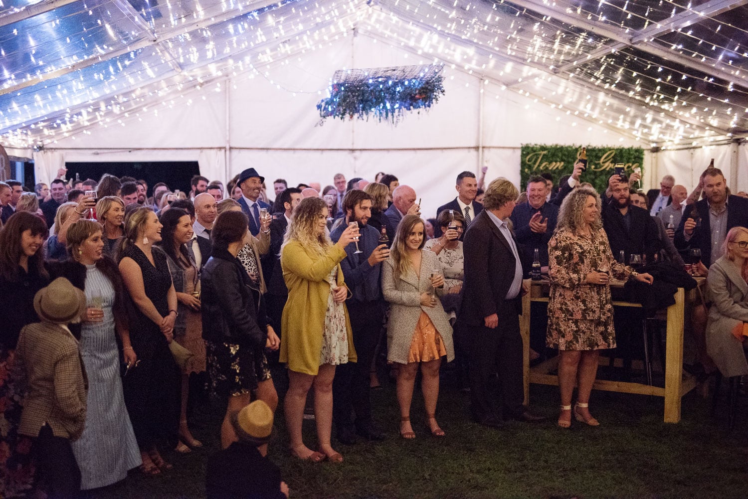 Reception guests near Warrnambool