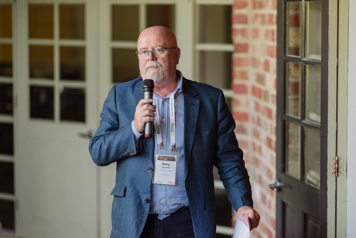 Barry Sullivan speaks at the AIEN conference 2019