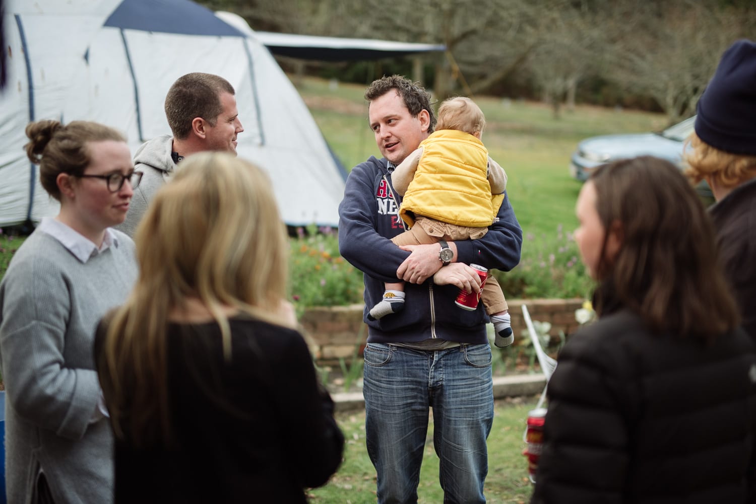 family gather for a birthday celebrations