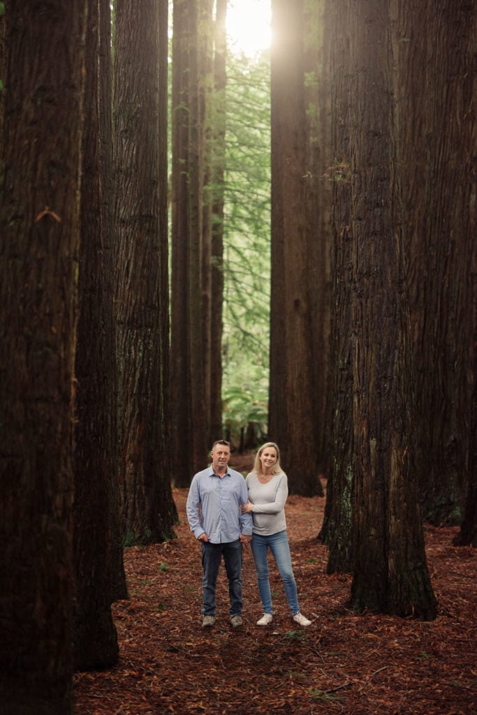 Redwoods engagement portrait