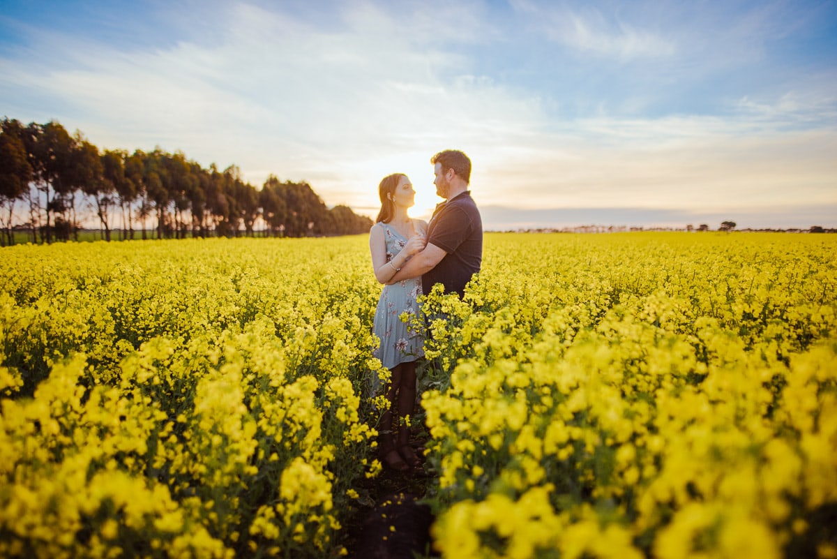 Canola Engagement Session – Bonnie and Will