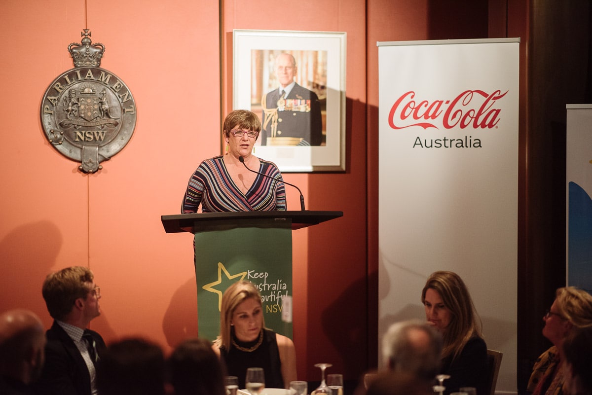 Val Southam speaks at Parliament House