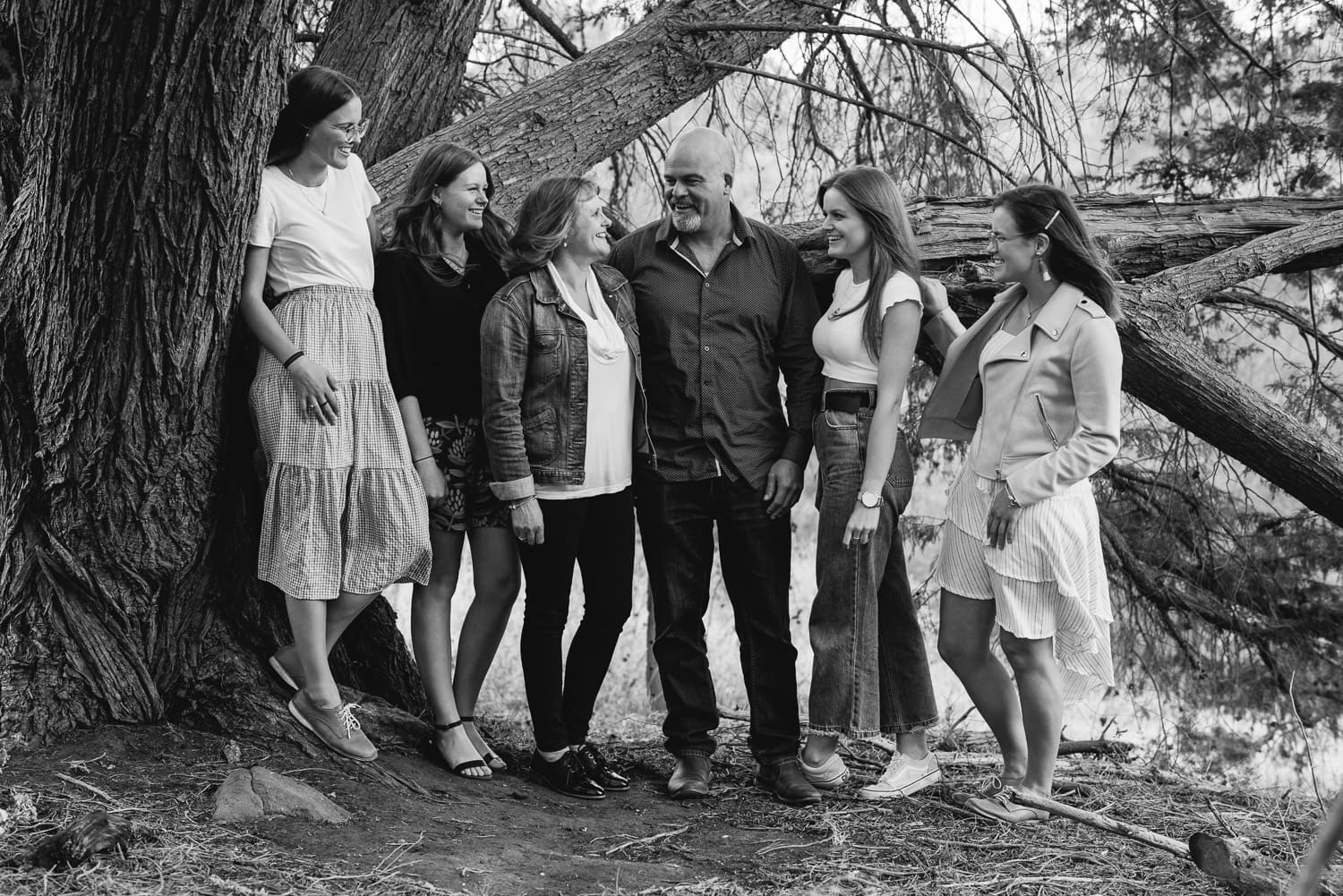 Family in Geelong relaxing together