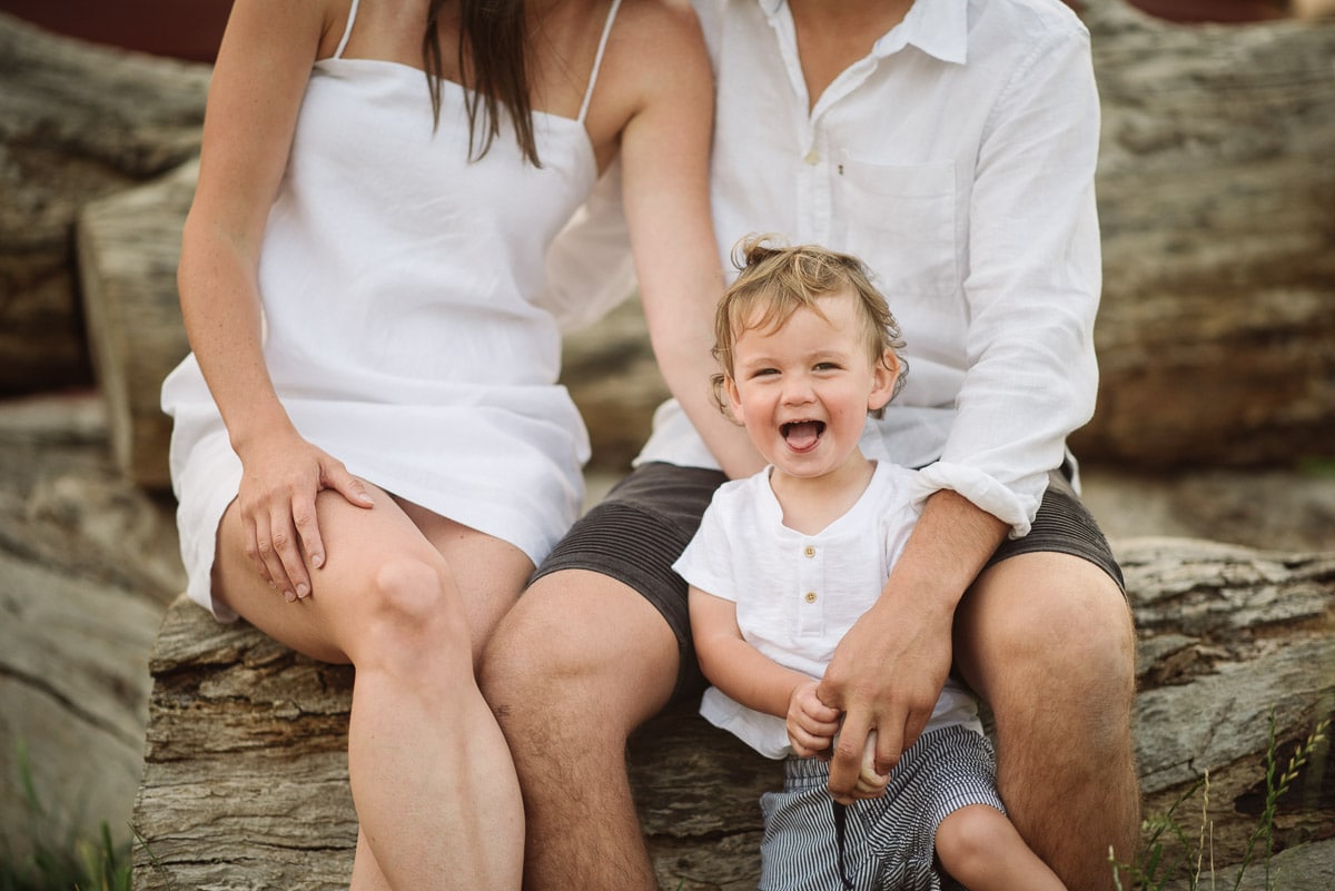 Smiling toddler in Colac