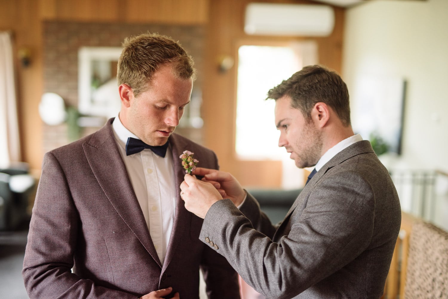 Groom prep in Apollo Bay