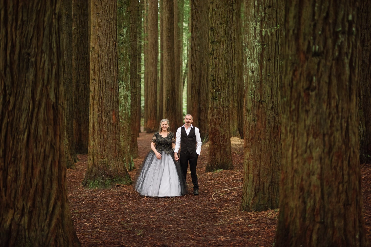 Wedding Couple in the Otways Redwood Forest