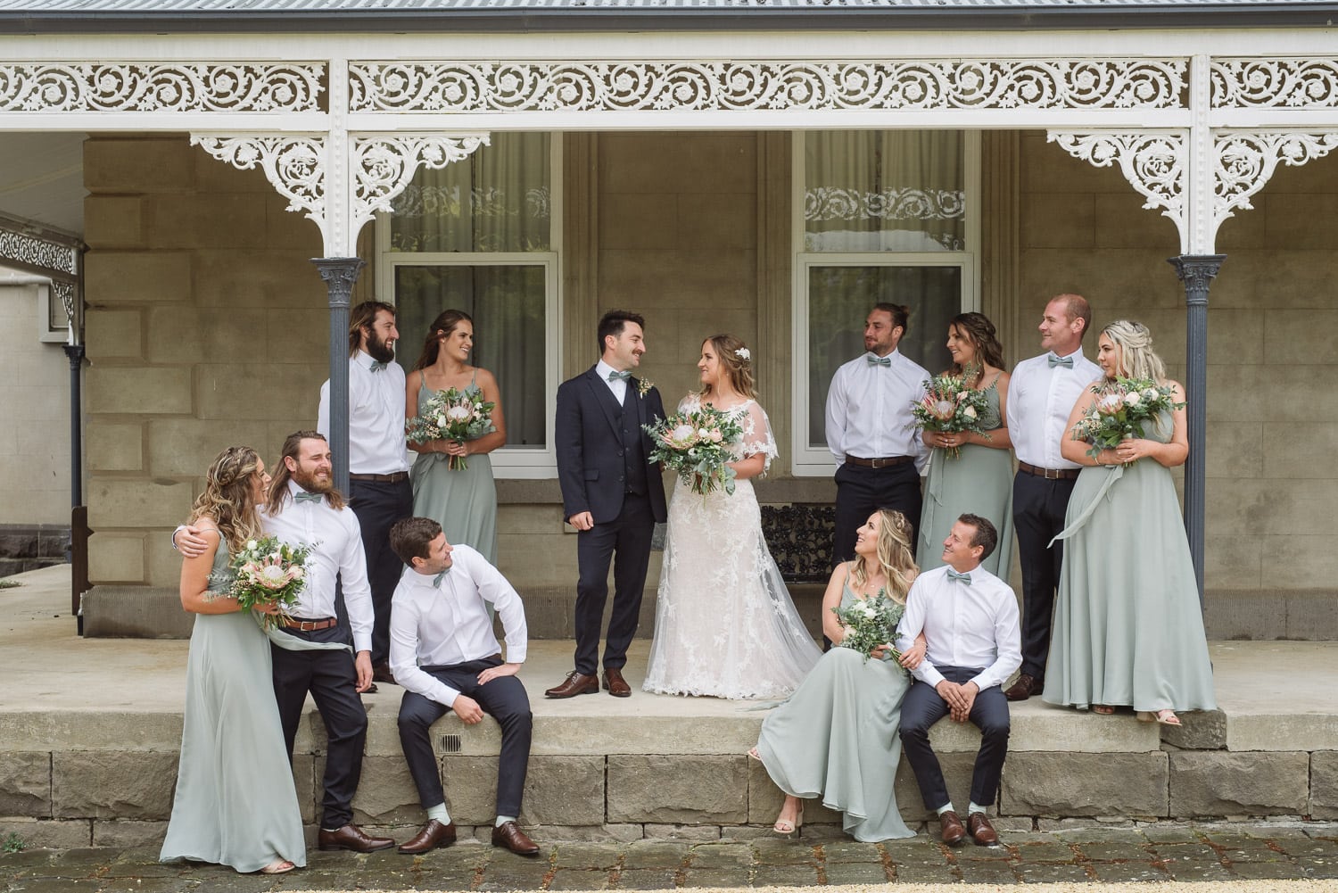 Bridal party at Blauvelt Park