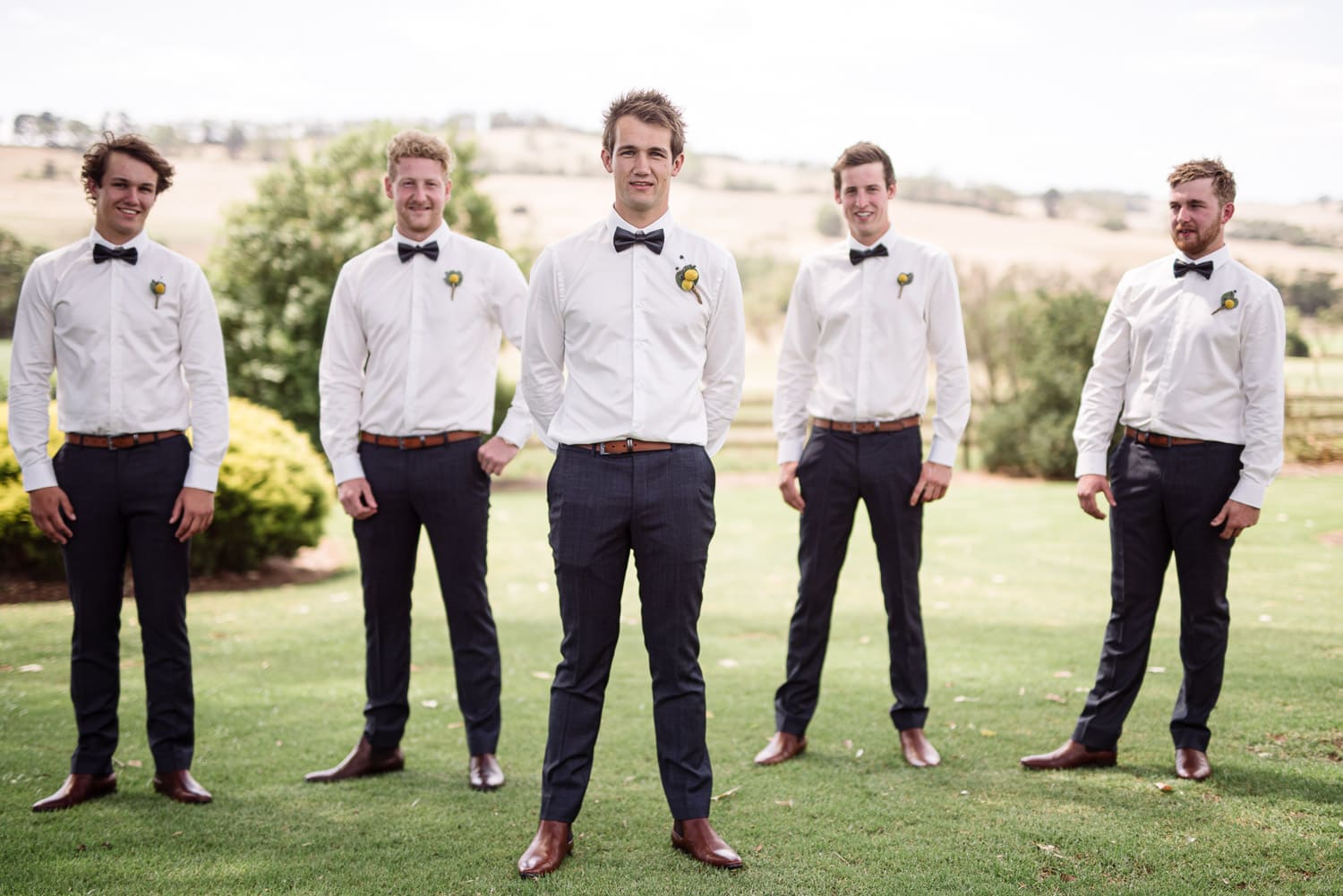 Groomsmen in Scotts Creek