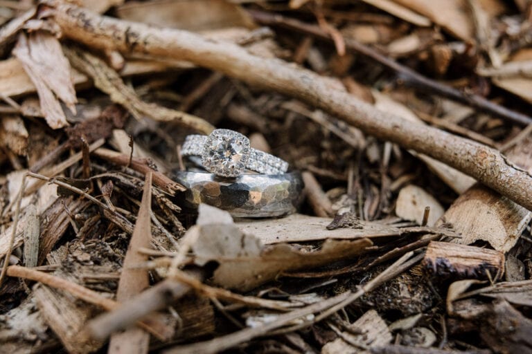 Wedding rings in the Otways