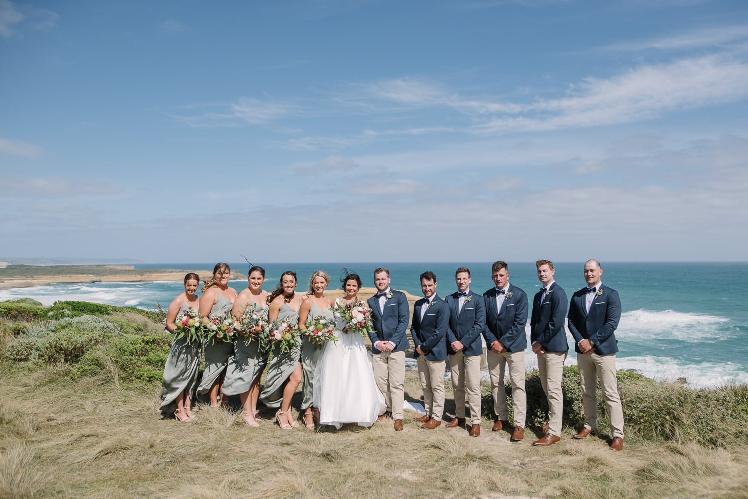 Bridal party on the Great Ocean Road
