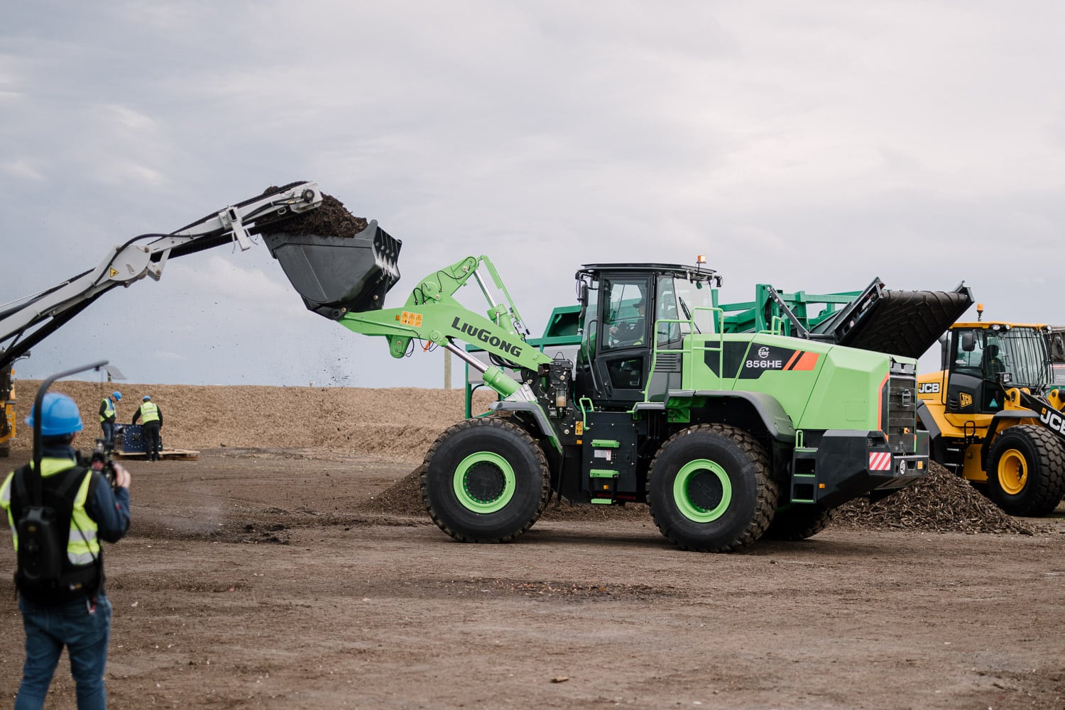 LiuGong 856HE wheel loader in action