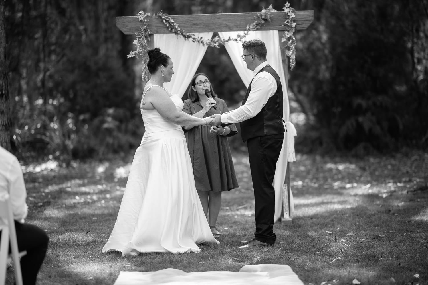 Wedding ceremony at Colac Scout Camp 