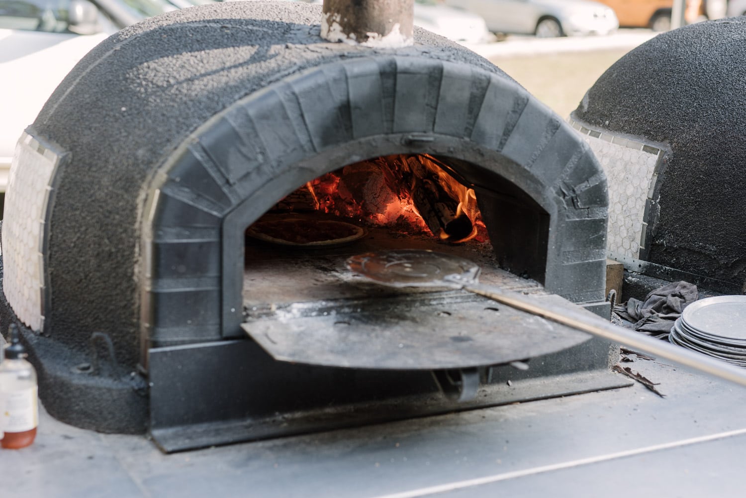 Wood fired pizza oven