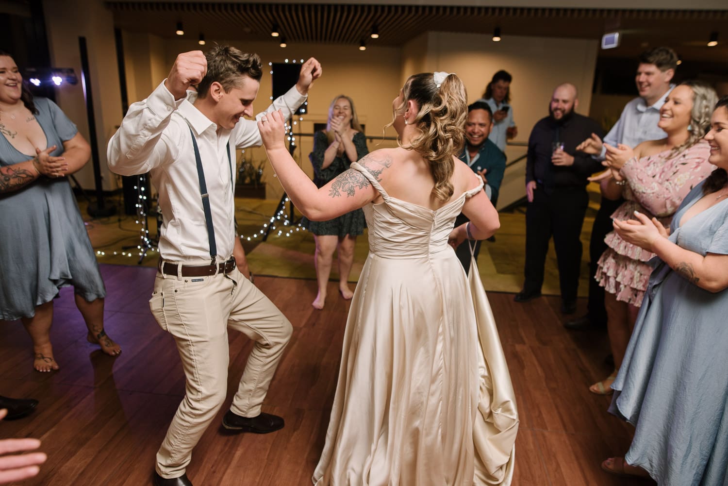 Wedding dancefloor party