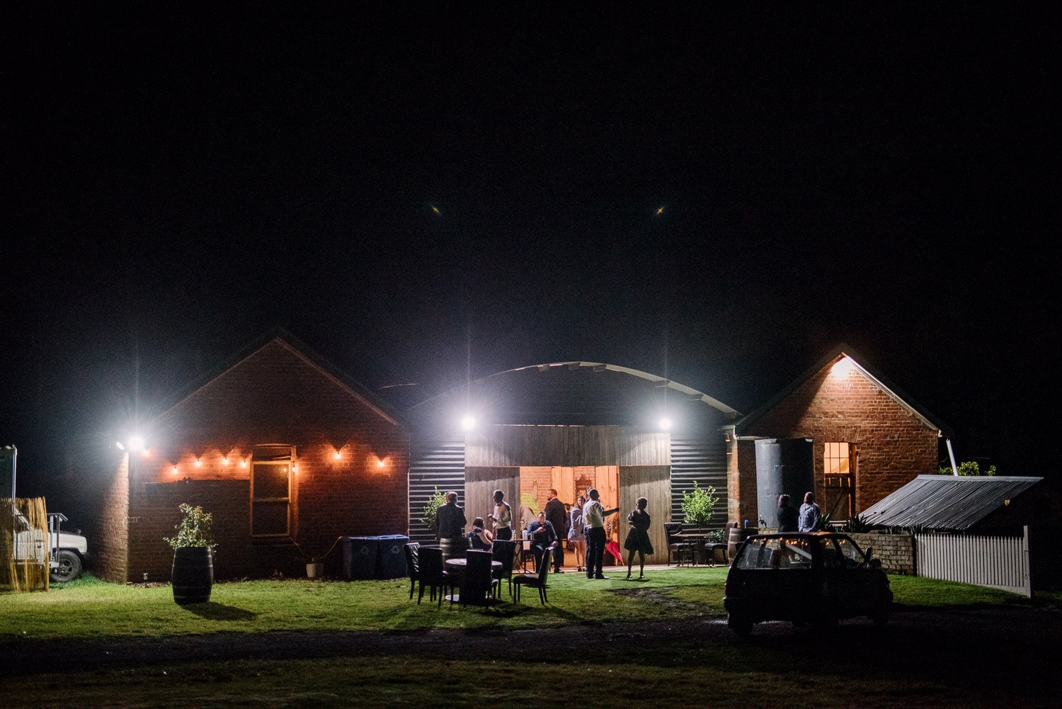 Coragulac House at night