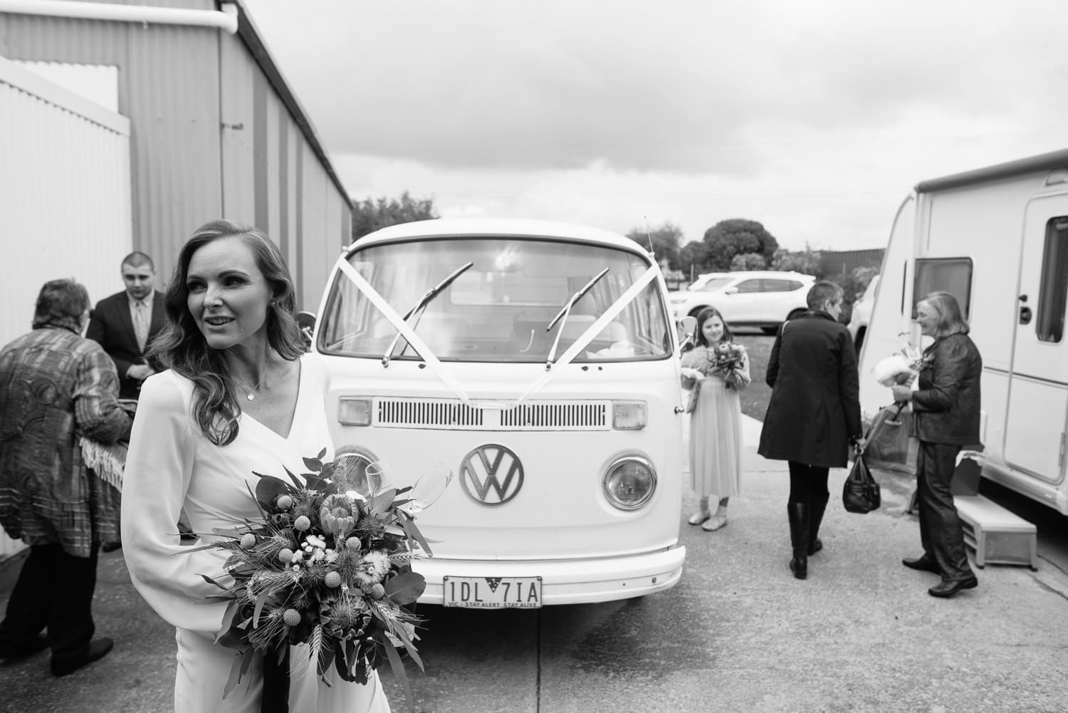 Wedding VW combi van