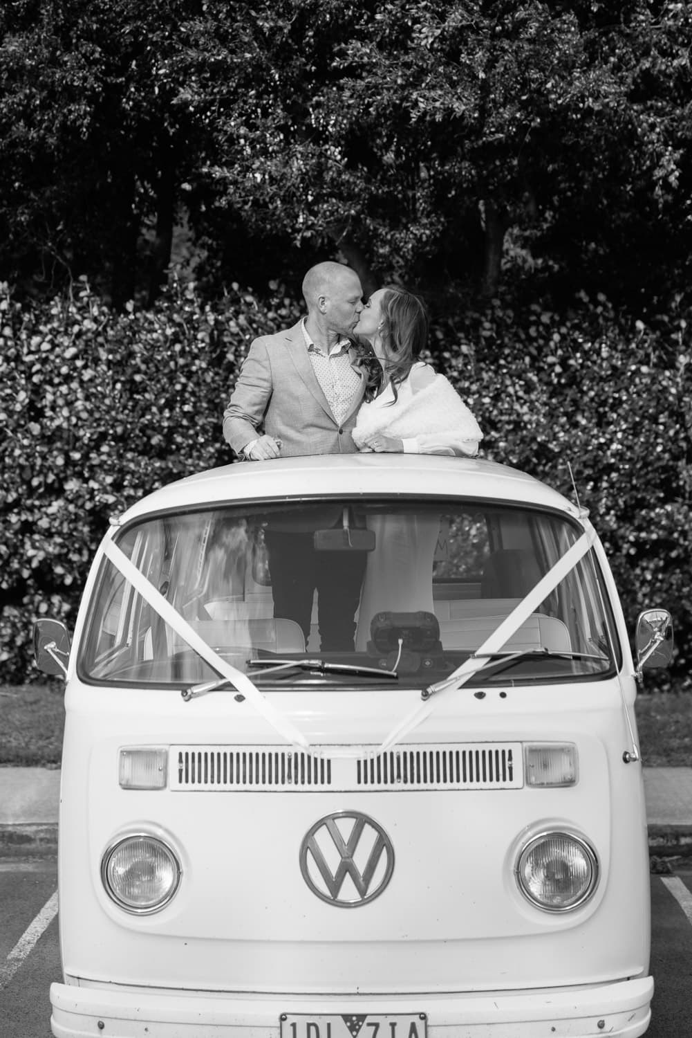 VW combi at wedding in Colac