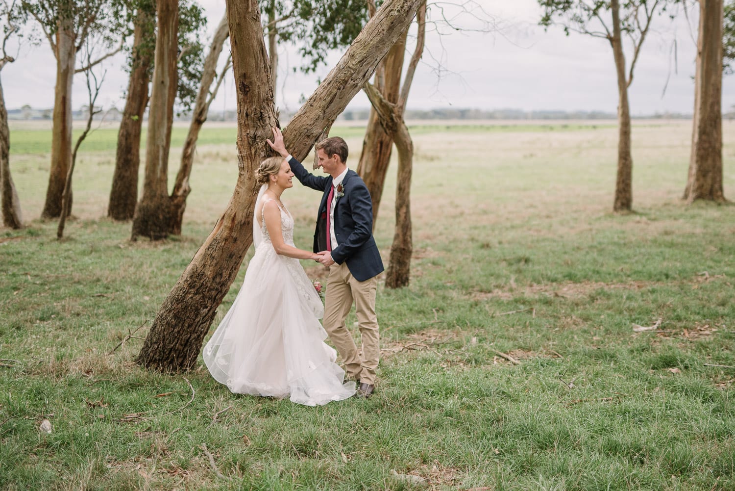 Bride and groom at Brucknell Wedding