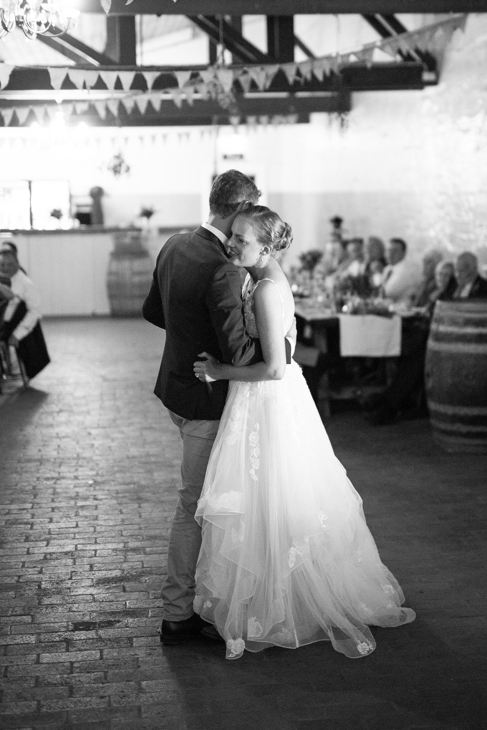 Bride and groom dancing in Warrnambool