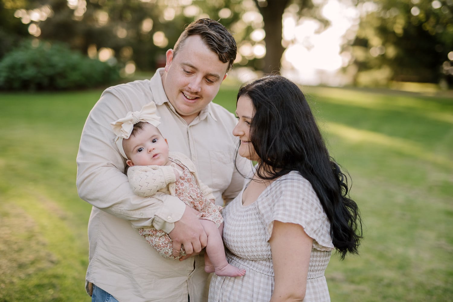 Katelyn and Dominic with their new baby