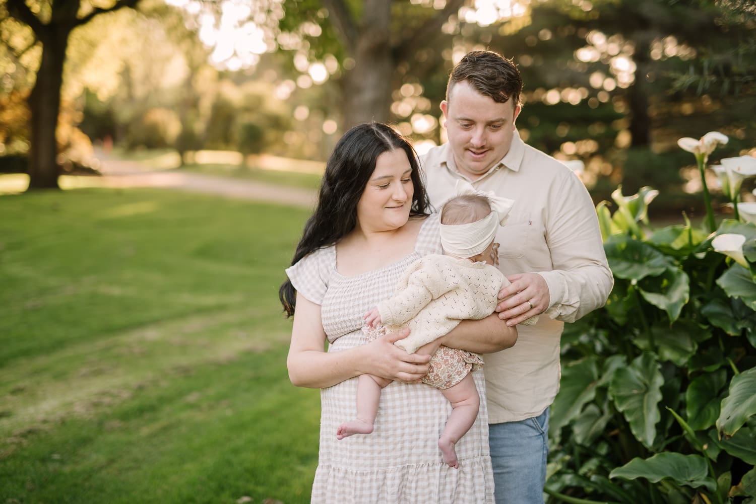 Colac family photographs in the botanic gardens