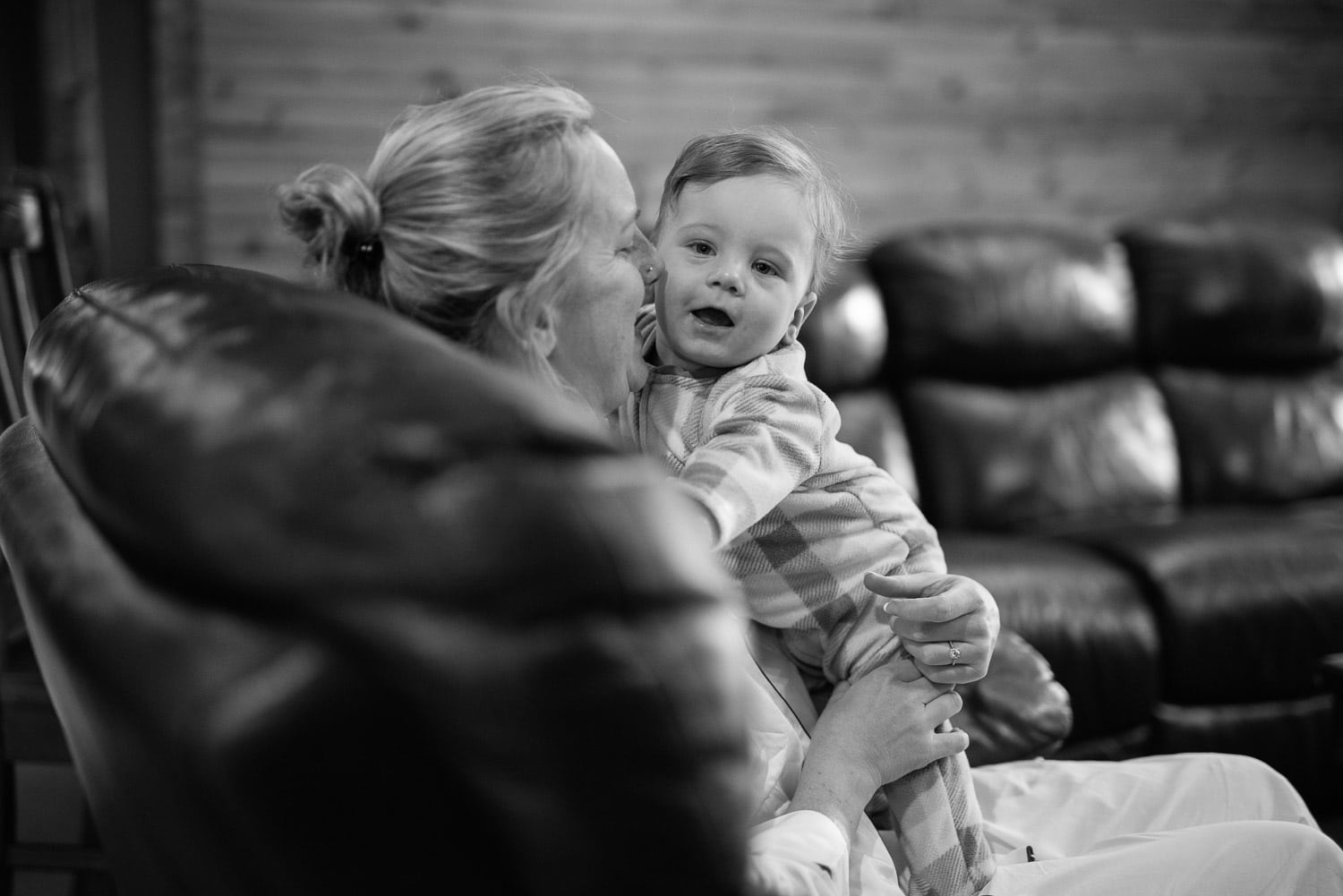 Bride and son cuddle in Colac