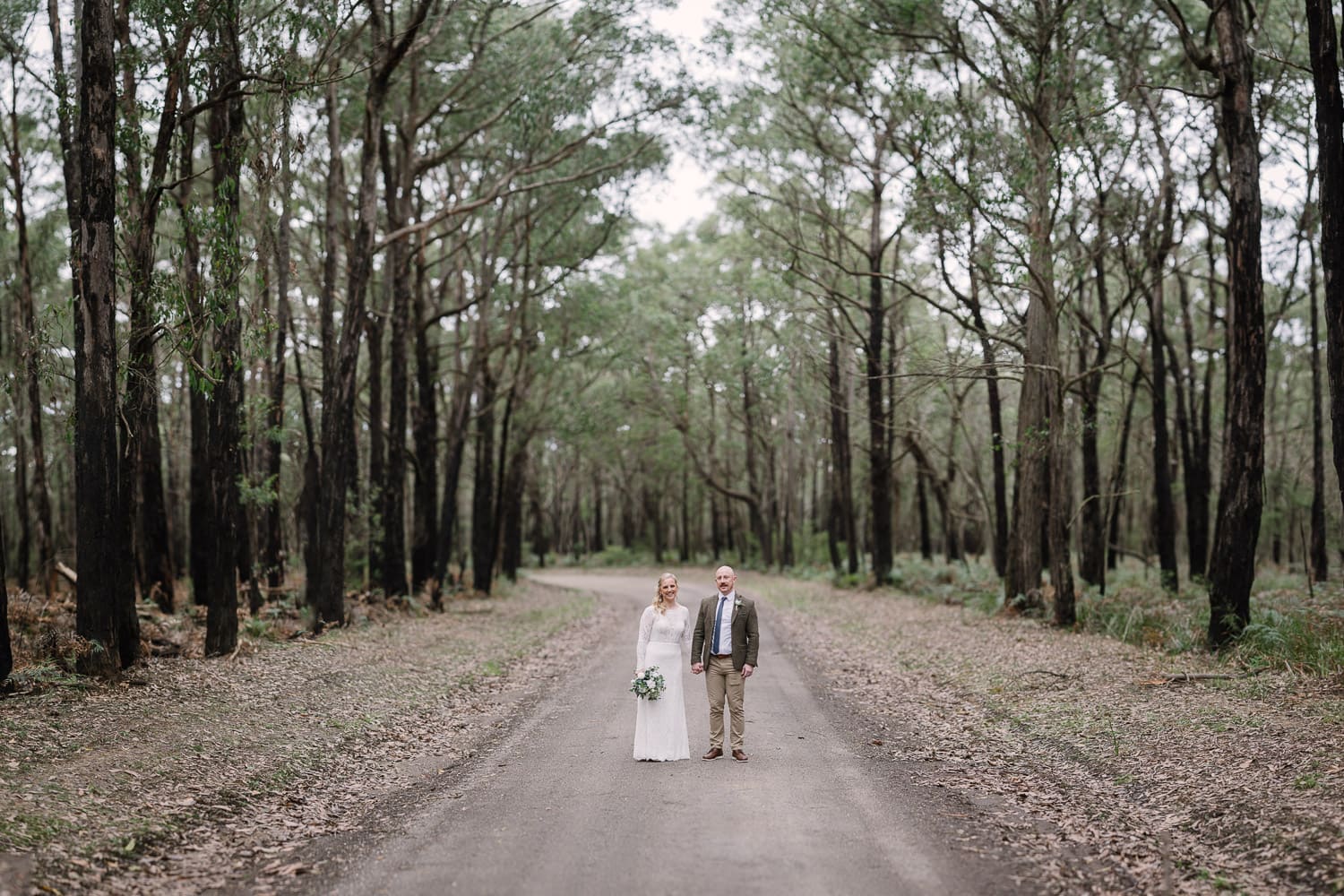 Wedding couple in the Otways