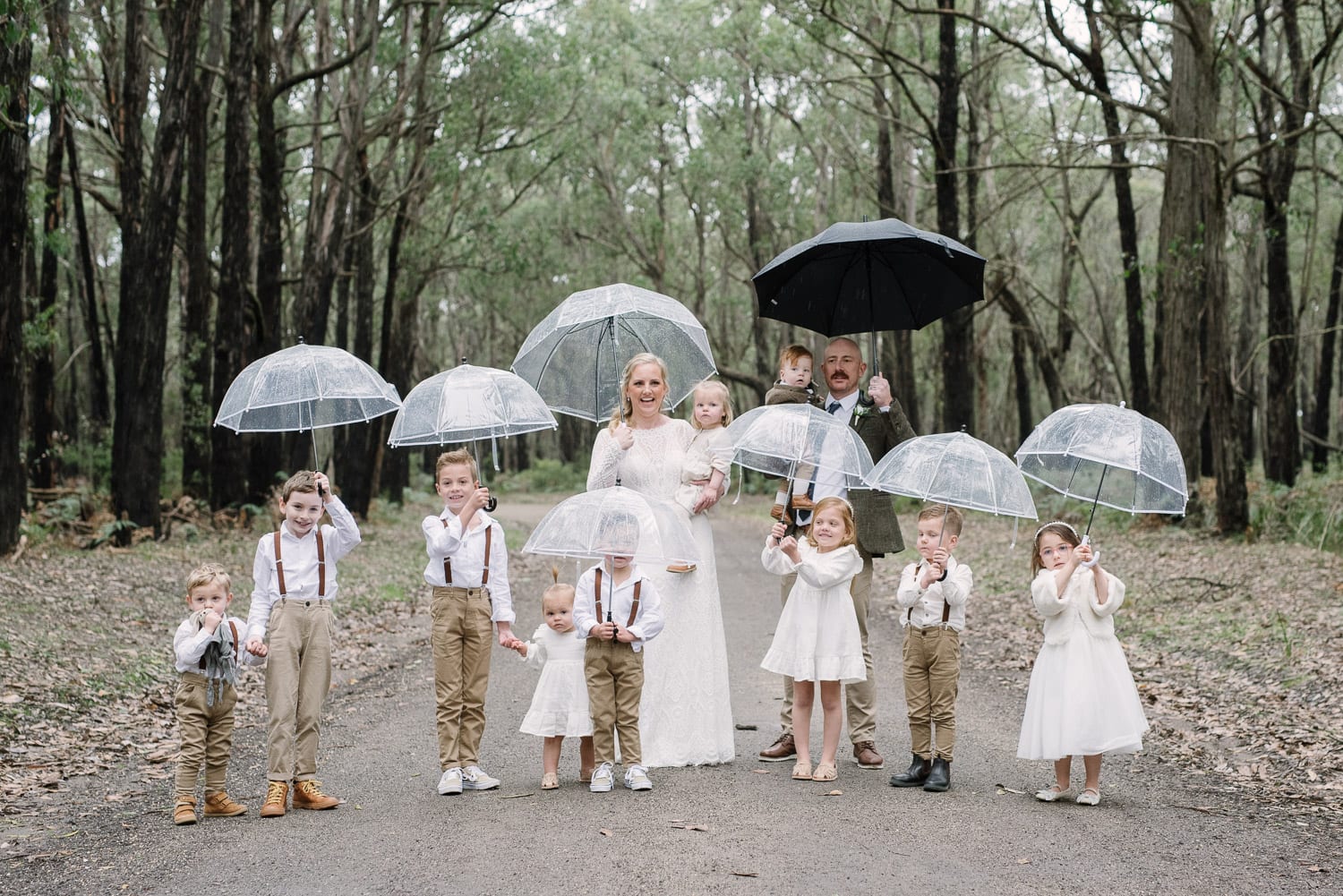 Family at wedding