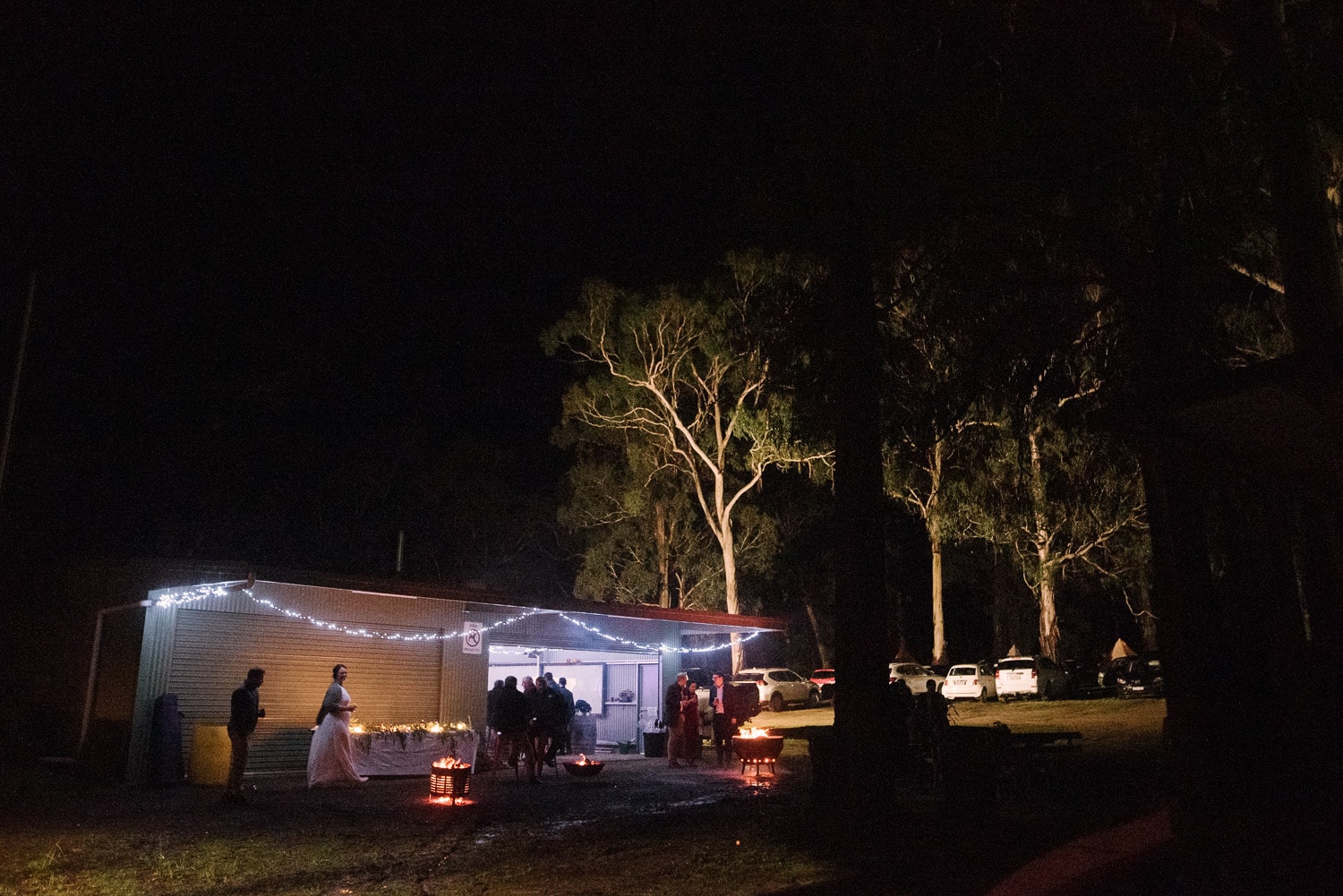 Colac Field and Game club at night