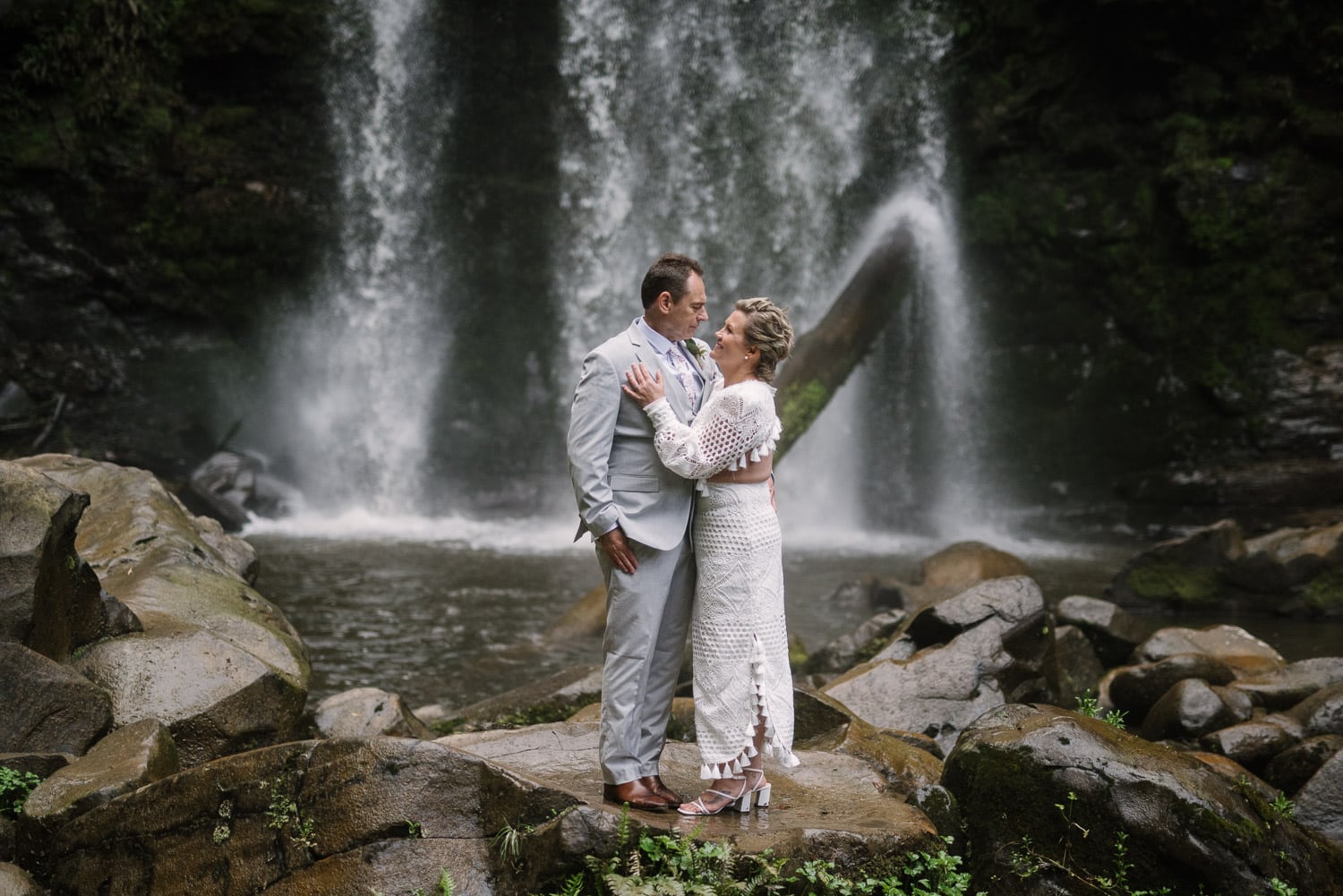 Wedding photos at Hopetoun Falls in the Otways