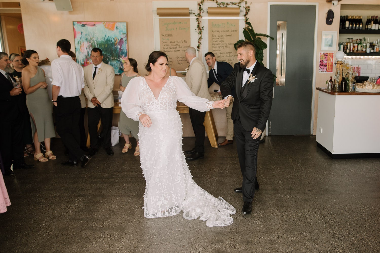 First dance at wedding reception at the Pavilion Warrnambool